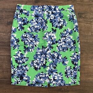 J.Crew Factory Basketweave “The Pencil Skirt” in Roz Floral